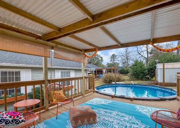 Boho Indian Oasis: 3bd - Pool - Tranquil Retreat Сasa de vacaciones Tallahassee